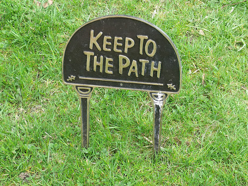 Keep to the path