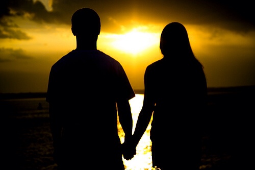 Couple at sunset